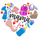 Mama Baby Love Embroidery Design, Instant Download