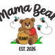 Mama Bear Est. Embroidery Design, New Mom Gift Machine Embroidery Pattern, Instant Download