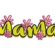 Mama Floral Name Embroidery Design, Instant Download