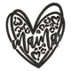 Mama Heart Leopard Embroidery Design, Mother's Day, Instant Download