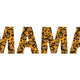 Mama Leopard Print Embroidery Design, Animal Print Text Machine Embroidery, Instant Download