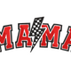 Mama Lightning Bolt Embroidery Design, Mothers Day, Instant Download