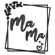 Mama Square Frame Embroidery Design, Instant Download