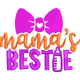 Mama's Bestie Embroidery Design, Instant Download