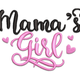 Mama's Girl Embroidery Design, Instant Download