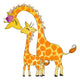Mama and Baby Giraffe Embroidery Design, Nursery Machine Embroidery Pattern, Instant Download