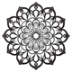 Mandala Outline Embroidery Design, Geometric Pattern