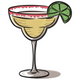 Margarita Cocktail Glass Embroidery Design, Instant Download