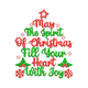 May the Spirit of Christmas Fill Your Heart With Joy Embroidery Design, Instant Download