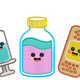 Medical Kawaii Syringe Medicine Bottle Bandage Embroidery Design, Instant Download
