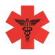 Medical Star of Life Embroidery Design, EMS Caduceus Badge Pattern, Instant Download