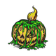 Melting Slime Pumpkin Embroidery Design, Instant Download
