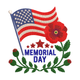 Memorial Day Embroidery Design, Patriotic Remembrance Machine Embroidery Pattern, Instant Download