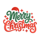 Merry Christmas Lettering Embroidery Design, Pattern