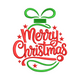 Merry Christmas Ornament Script Embroidery Design V2, Instant Download
