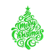 Merry Christmas Tree Embroidery Design, Instant Download