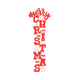 Merry Christmas Vertical Embroidery Design V2, Instant Download