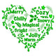 Merry Cozy Christmas Words Embroidery Design, Instant Download