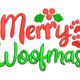 Merry Woofmas Embroidery Design, Instant Download