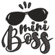 Mini Boss Embroidery Design, Instant Download