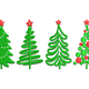 Mini Christmas Tree Embroidery Design, Instant Download