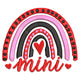 Mini Rainbow Embroidery Design, Instant Download