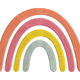 Minimal Boho Rainbow Embroidery Design, Nursery Earthy Arc Pattern, Instant Download