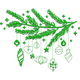 Minimal Christmas Pine Branch Embroidery Design, Holiday Machine Embroidery Pattern, Instant Download