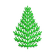 Minimal Christmas Tree Embroidery Design, Instant Download