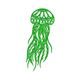 Minimalist Jellyfish Embroidery Design, Instant Download