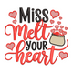 Miss Melt Your Heart Love Pot Embroidery Design, Instant Download