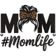 Messy Bun Mom Life Embroidery Design, Leopard Print Mom Machine Embroidery Pattern, Instant Download