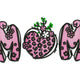 Mom Leopard Heart Embroidery Design, Instant Download