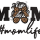 Mom Life Leopard Bow Embroidery Design, Instant Download