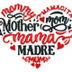 Mommy Mother Mama Madre Embroidery Design, Instant Download