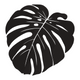 Monstera Leaf Silhouette Embroidery Design, Instant Download