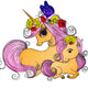 Mother and Baby Unicorn Embroidery Design, Fantasy Machine Embroidery Pattern, Instant Download