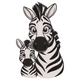 Mother and Baby Zebra Embroidery Design, Instant Download