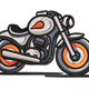 Motorcycle Embroidery Design, Instant Download