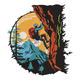 Mountain Climber Embroidery Design, Instant Download
