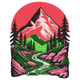 Mountain Landscape with River Embroidery Design, Instant Download