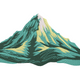 Mountain Peak Embroidery Design, Instant Download