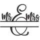 Mr & Mrs Ampersand Monogram Embroidery Design, Wedding Machine Embroidery Pattern, Instant Download