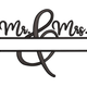 Mr & Mrs Ampersand Wedding Embroidery Design, Machine Embroidery Pattern, Instant Download