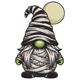 Mummy Gnome Embroidery Design, Halloween Gnome Machine Embroidery Pattern, Instant Download