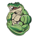 Muscular Crocodile Embroidery Design, Instant Download