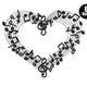 Musical Notes Heart Embroidery Design, Music Lover Machine Embroidery Pattern, Instant Download