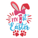 My 1st Easter Bunny Embroidery Design, Instant Download