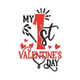 My 1st Valentine's Day Embroidery Design, Instant Download