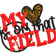 My Heart Is On That Field Embroidery Design, Instant Download